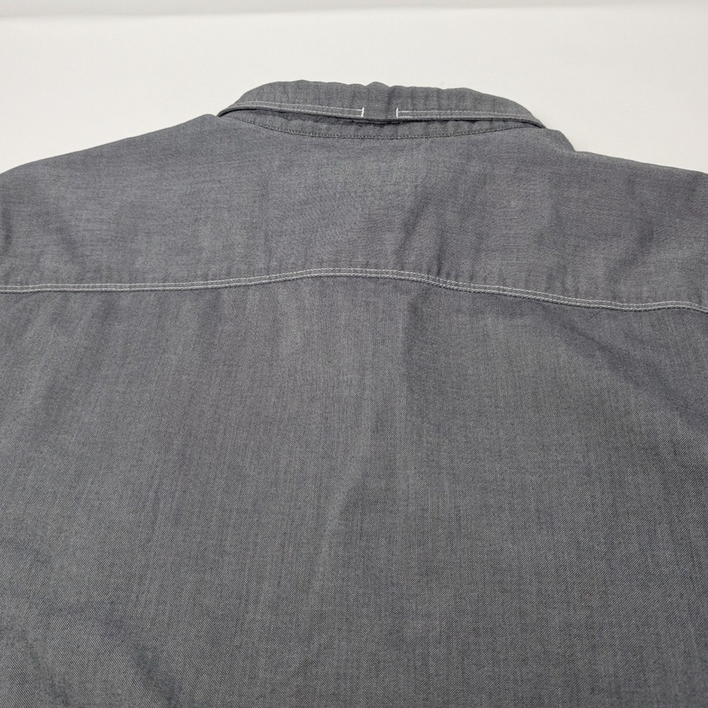 Mountain Hardware Men's XL Gray Breathable Trail Short Sleeve Button Up Shirt - Picture 11 of 14